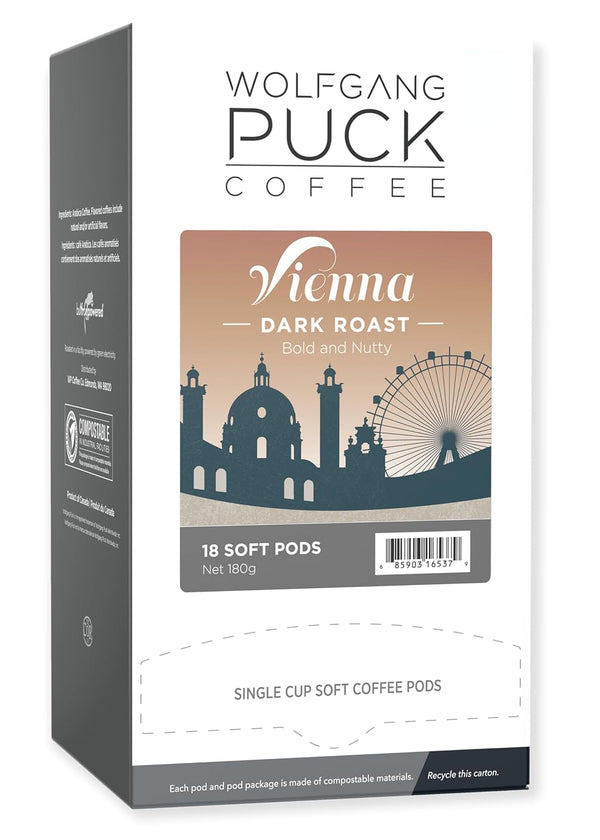 Wolfgang Puck - Vienna Coffee House Dark Soft Pods 18 Pack
