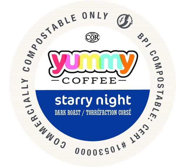 Yummy Coffee - Starry Night Dark Roast BPI CC 20 Pack