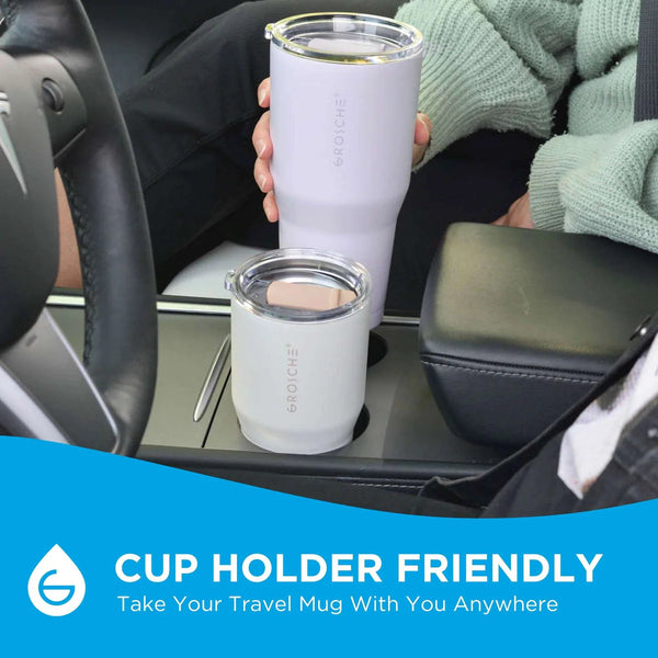 Grosche - Yukon Insulated Travel Mug Stainless Steel Tumbler W/Slider Lid 30oz