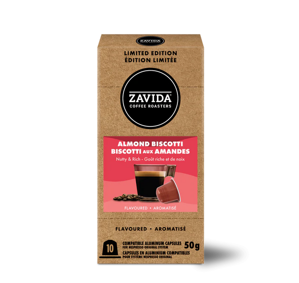 Zavida - Almond Biscotti Nespresso Compatible 10 Pack