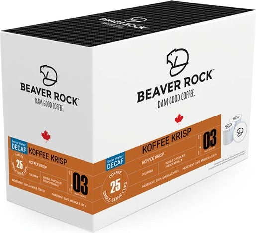 Beaver Rock - Koffee Krisp SWP Decaf 25 Pack