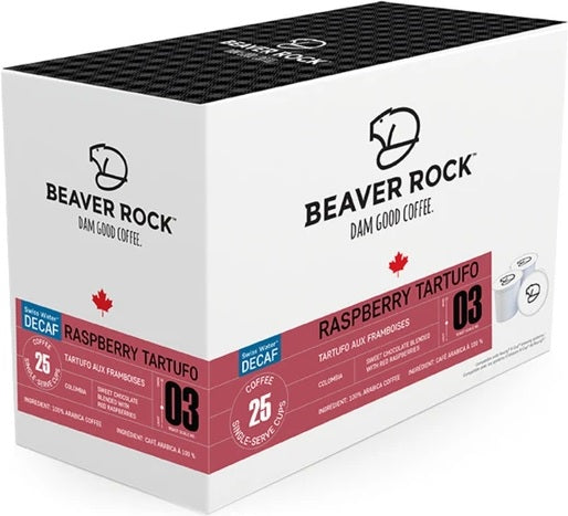 Beaver Rock - Raspberry Tartufo SWP Decaf 25 Pack