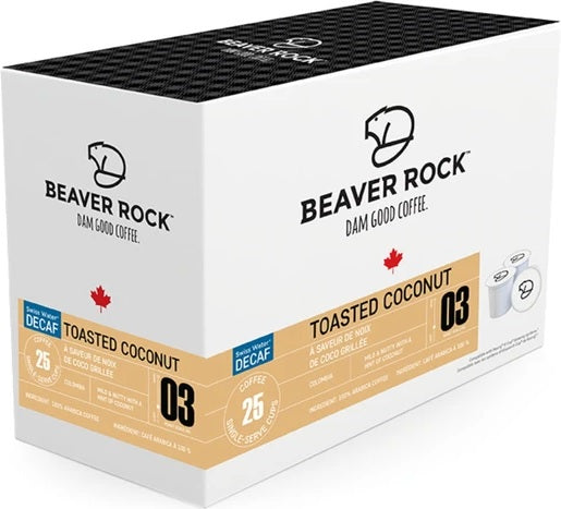 Beaver Rock - Toasted Coconut SWP Decaf 25 Pack