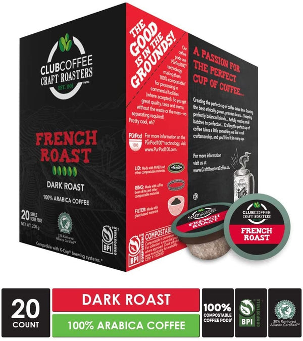 Club Coffee - French Roast 20 Pack