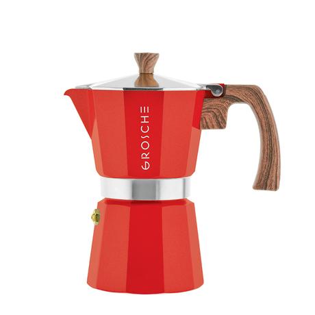Grosche - Milano Red Stovetop 3 Cup Espresso Maker