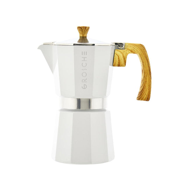 Grosche® - Milano White Stovetop 3 Cup Espresso Maker